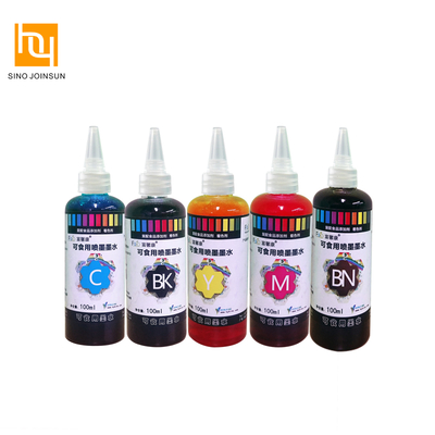 Tinta de inyección de tinta comestible segura para la impresión de pasteles y café (Jetcare®)