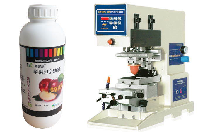 Conveniente máquina de tampografía para impresión de frutas